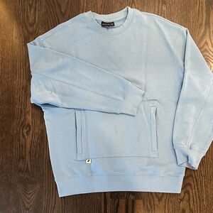 Sporto Light Blue Crewneck Sweatshirt with Front Pouch European size 2